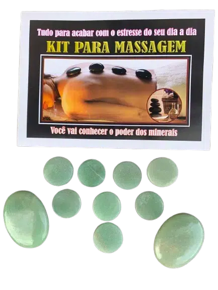 Kit Podal 10 Peças sendo 8 peças Arredondadas + 2 Tamanho Médio Oval para Podologia em Quartzo Verde