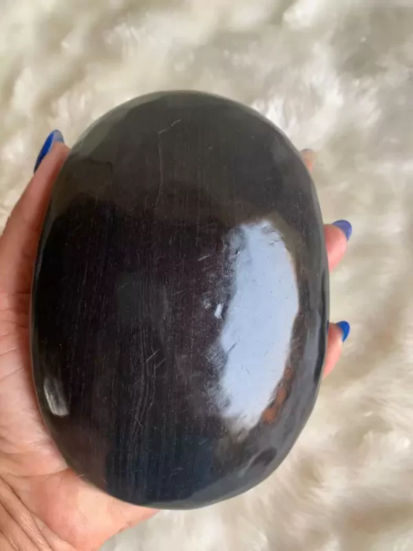 Pedra Vulcânica Grande para Massagem Oval (800g a 1kg)