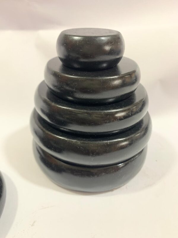 Kit 5 Pedras Quentes Vulcânicas Calibradas Para Massagem