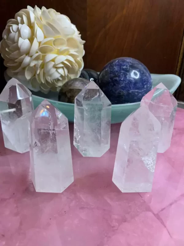 Ponta de Cristal 100% Natural para Decoração (7,0 cm)