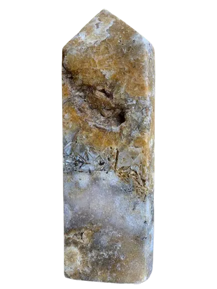 Decoração Ponta Geodo de Ágata Natural (842 gramas)