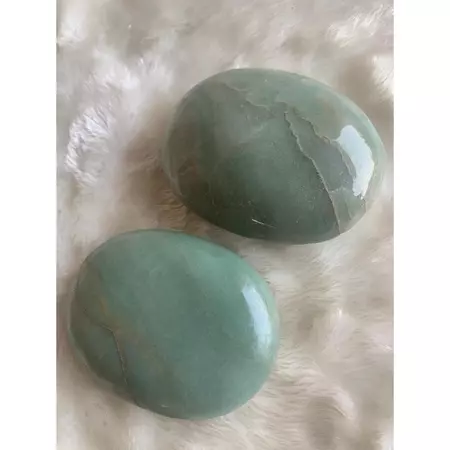 Pedra Quartzo Verde Grande para Massagem Oval (VENDA UNIDADE)