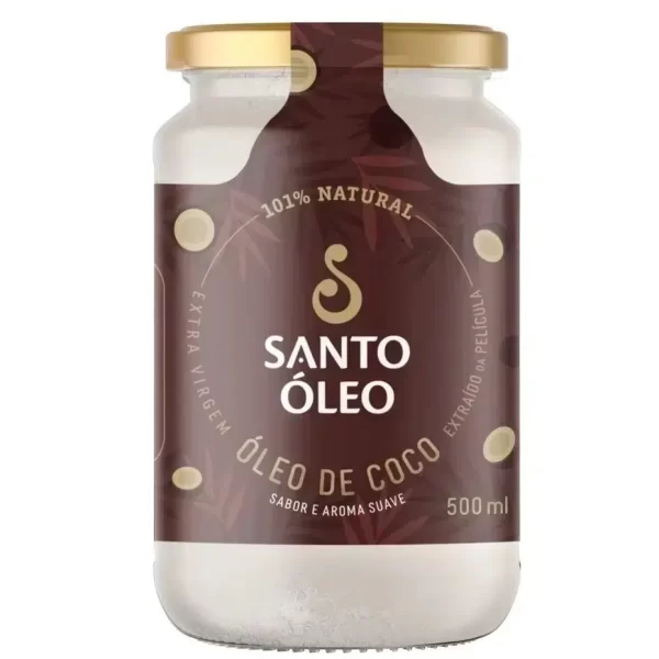 Óleo de Coco Extravirgem 500ml (Película do Coco Santo)