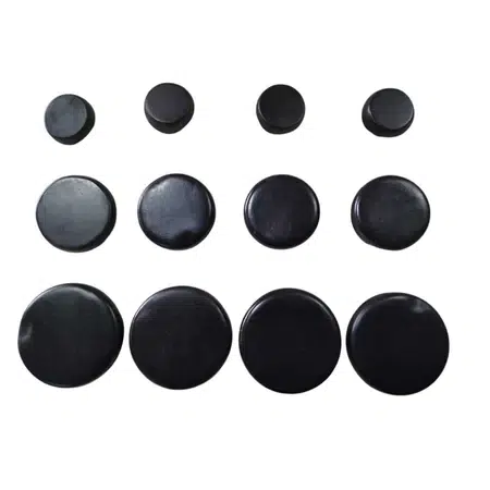 Kit com 12 Pedras Vulcânicas Formato Redondo 3KG