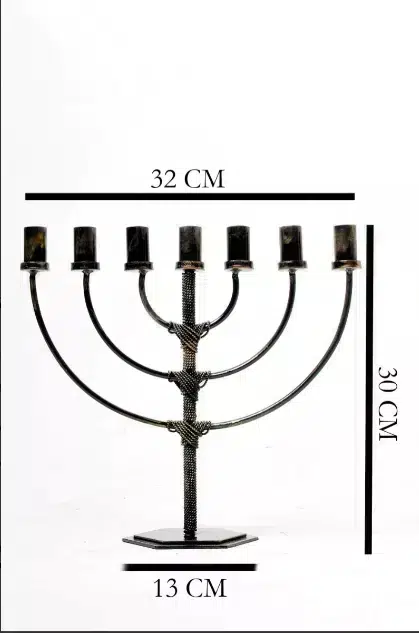 Candelabro Castiçal 7 Velas Menorá Judaico Israel